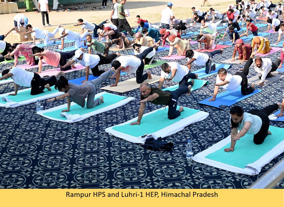 On the occasion of 12th International Day of Yoga, Sh. Bhupender Gupta, Chairman & Managing Director, SJVN Limited, encouraged the employees to practice yoga for physical fitness, well-being, mindfulness and inner harmony.