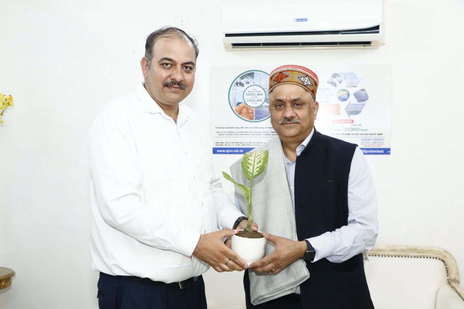 Sh. Rajesh Kumar Chandel, Director (Projects), SJVN Limited visited 210 MW Luhri Hydro Electric Project (Stage-I) and 412 MW Rampur Hydro Power Station